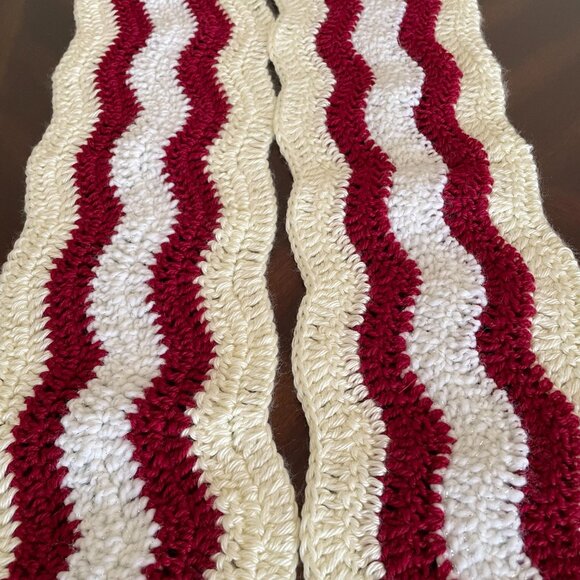 Handmade cozy scarf, Crochet unique and long scarf - Picture 2 of 6